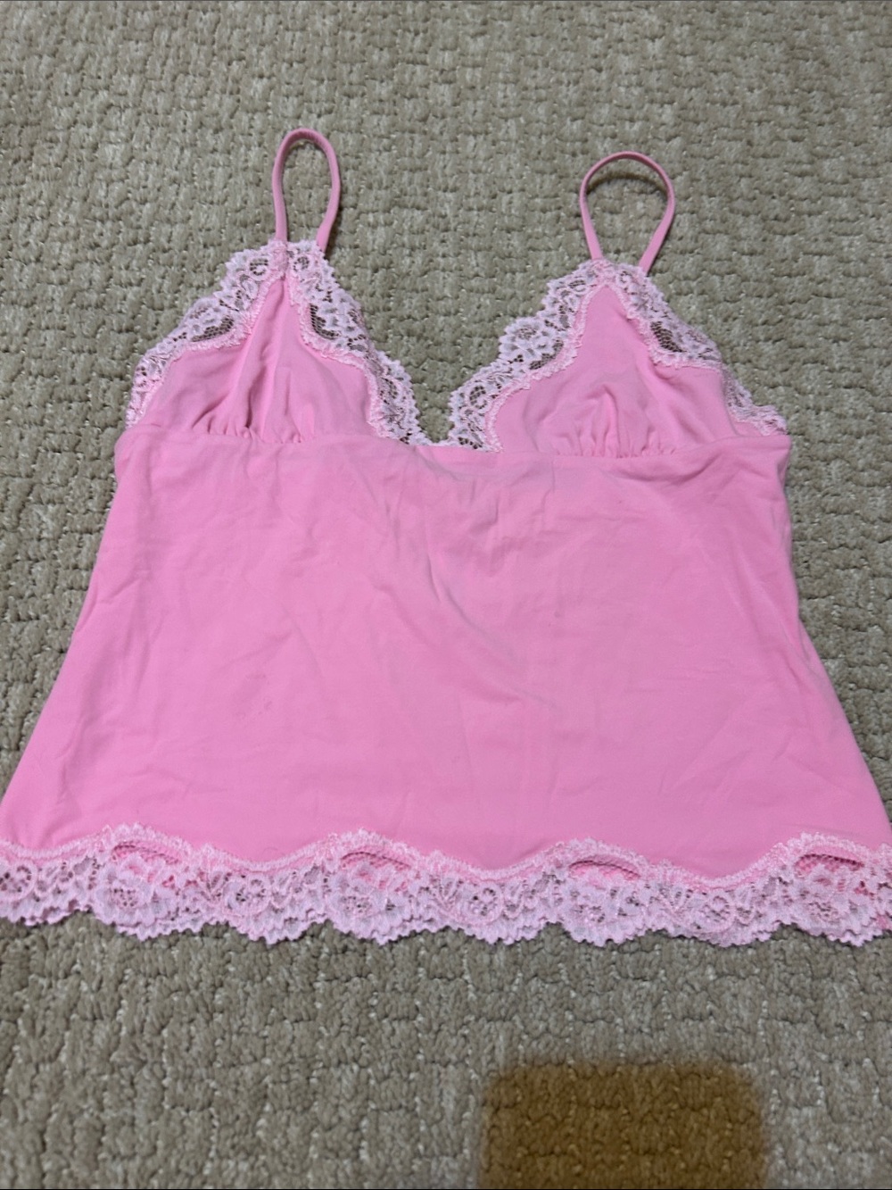 Skims Pink Lace Cami med NWOT sold out rare